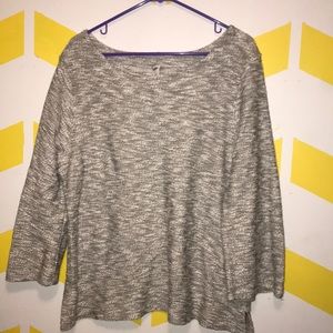 Grey knit sweater